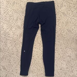 Lululemon Navy Blue Leggings with pockets